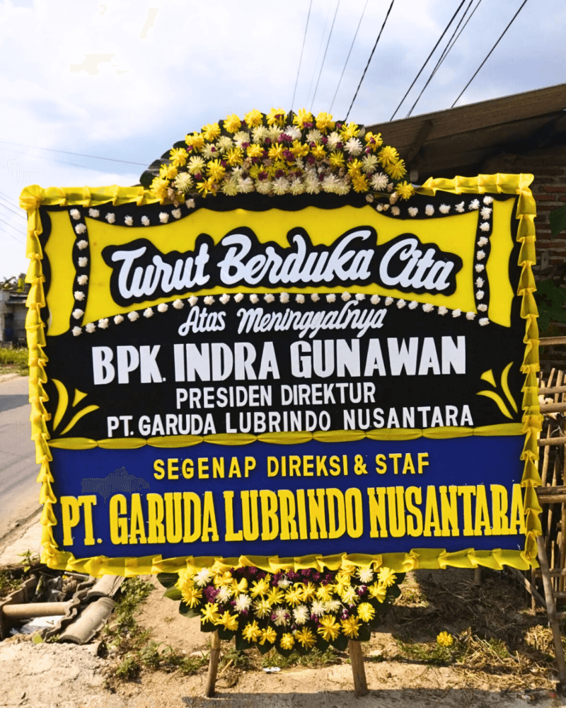 Papan karangan uk 200x150 2 jambul