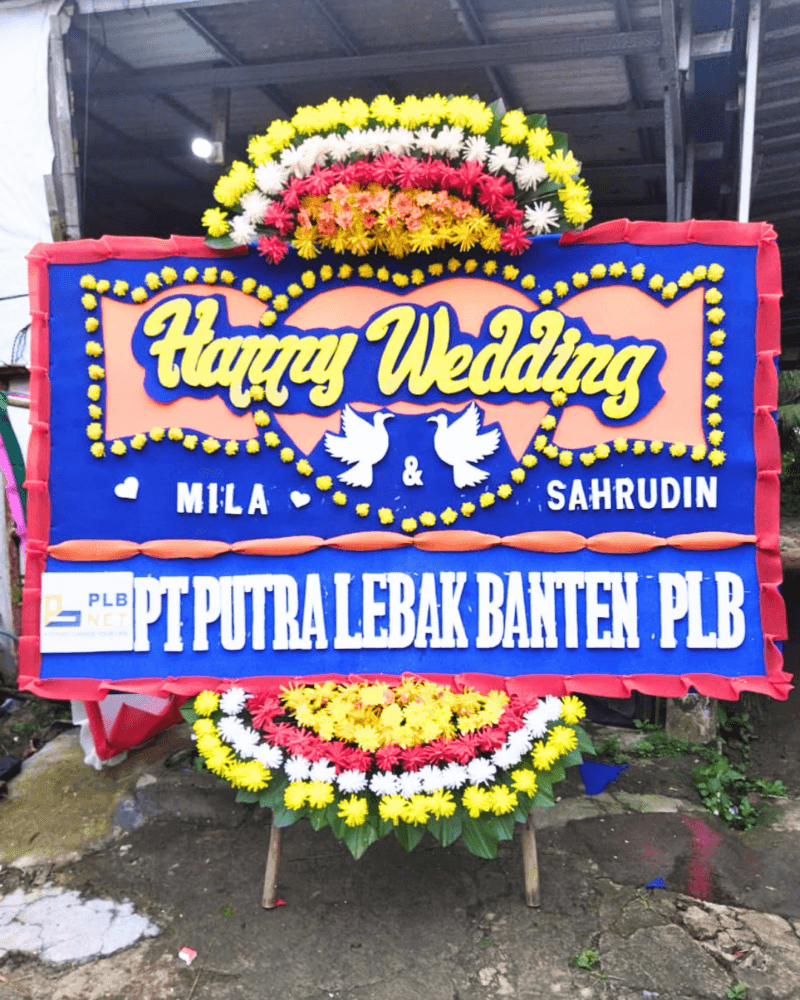 Papan karangan Uk 200x120 cm 2 jambul