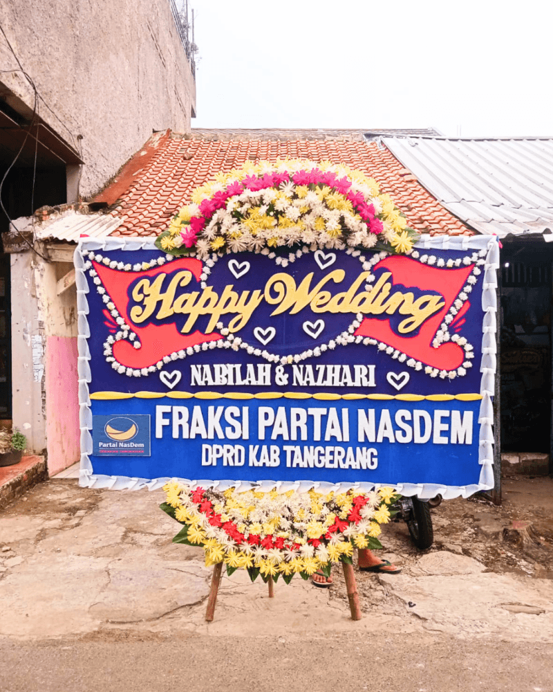Papan karangan Uk 200x120 cm 2 jambul