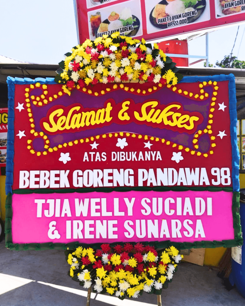 Papan karangan uk 200x150 2 jambul