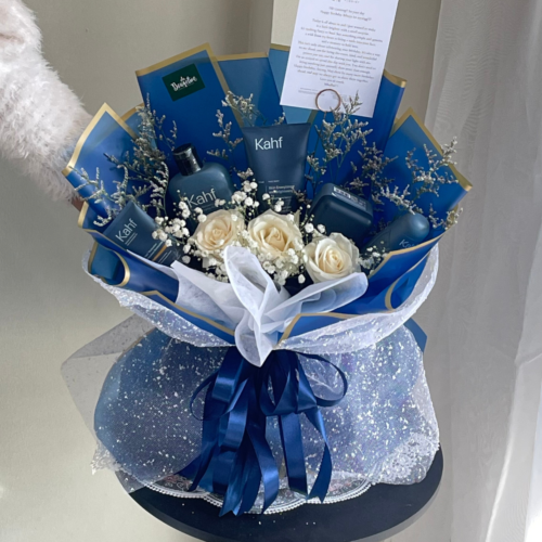 Kahf Electric blue x fresh flowers (LARGE)_