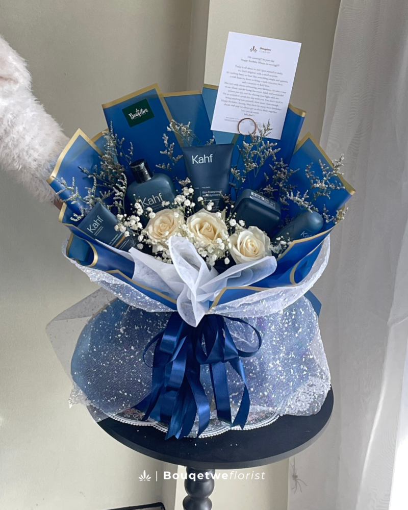Kahf Electric blue x fresh flowers (LARGE)