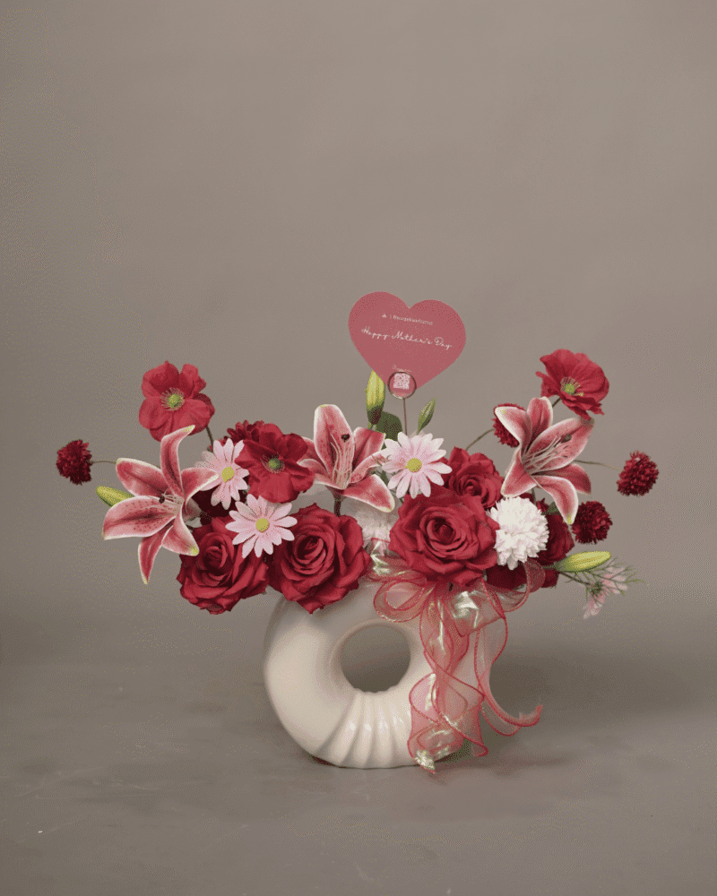 Donut vase petals