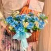 Blue Petals Basket (MEDIUM)