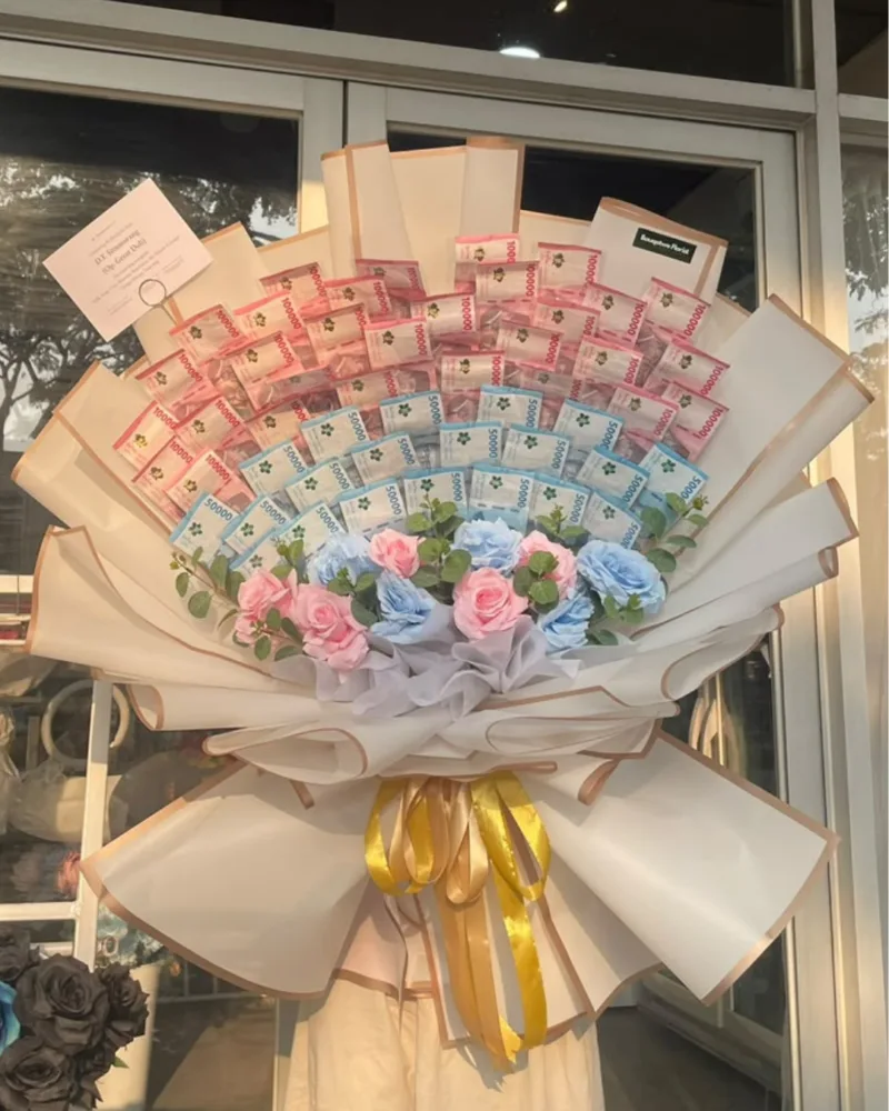 Dreamy Haze Money Bouquet (Extra Large 50 lembar)